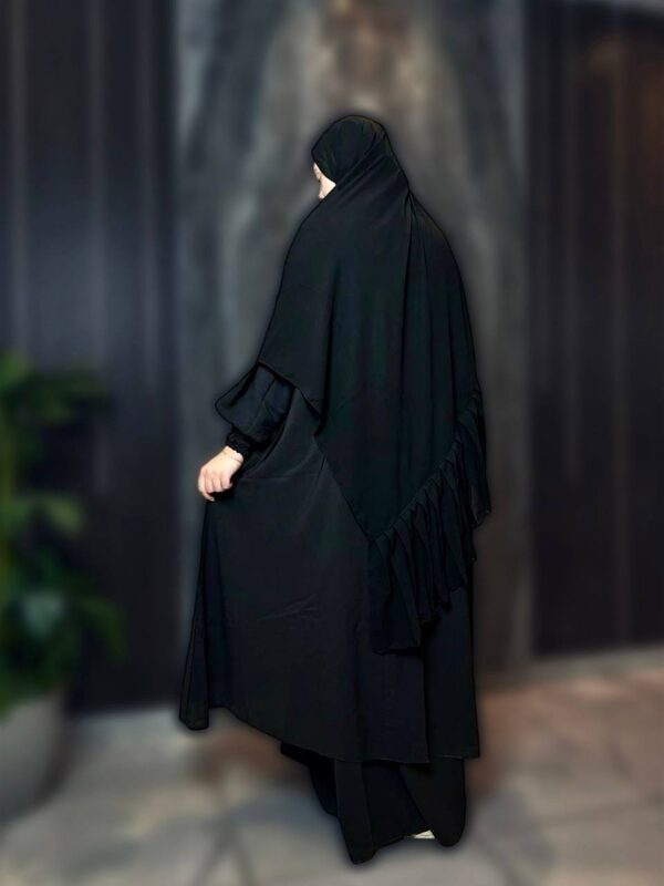 ⁦عباية قبعة قطعتين بأكمام معصم⁩ - الصورة ⁦4⁩